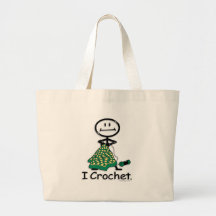 Crochet Canvas Bag