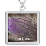 Crocus with Water Beads; Customisable Necklace