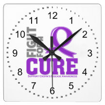 Crohn's Disease Fight For A Cure Clock