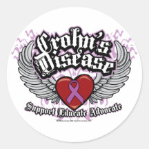 Crohn's Disease Wings Stickers