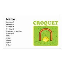 Croquet 6 business card