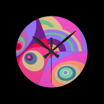 Cross-eyes wall clocks