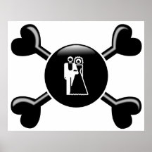 Crossbones Weddings Print