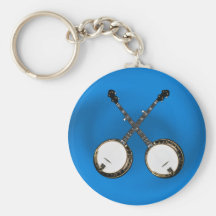 CROSSED BANJOS KEYCHAIN