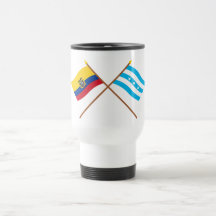 Crossed Ecuador and Guayas flags Mug