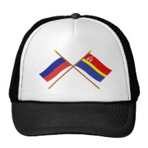 Crossed flags of Russia and Kaliningrad Oblast Hat