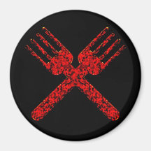 Crossed Forks Magnet