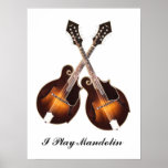 CROSSED MANDOLINS-POSTER