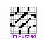 crossword puzzle 01 postcard