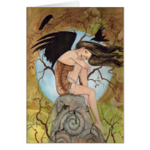 Crow Goddess III by Lori Karels Cards