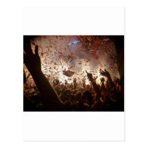 Crowd partying postcard