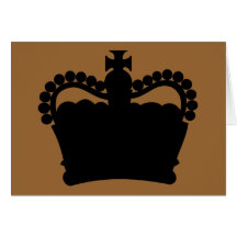 Crown - King Queen Royalty Royal Family Greeting Card