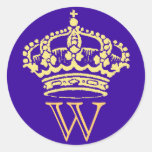 Crown Stickers with monogram