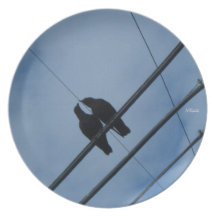 Crows in Luv Dinner Plate