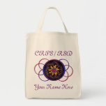 CRPS/RSD Rainbow Blaze & Scroll Grocery Tote Tote Bags
