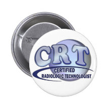 CRT CERTIFIED RADIOLOGIC TECHNOLOGIST  BLUE LOGO PIN