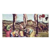 Crucifixion By Signorelli Luca (Best Quality) Personalized Photo Card