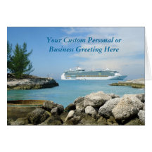 Cruise Ship at CocoCay Custom Card