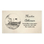 cruise ship business card