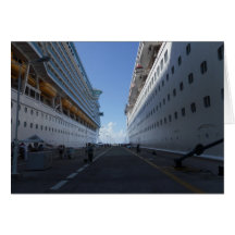 Cruise Ship(s) Docked Photo and Card by Lorette St