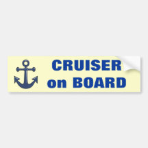 Cruiser on Board Bumper Stickers