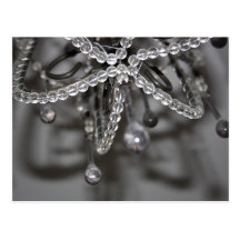 Crystal and Bead Chandelier Post Card