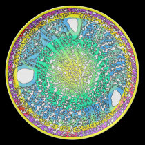 Crystal Mandala plates