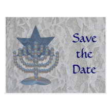 Crystal Menorah Postcard