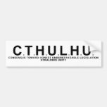 Cthulhu PAC Bumper Stickers