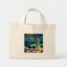 Cuba, It's time to end the Embargo Canvas Bag