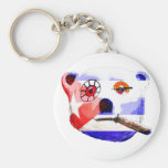 Cuba Teddy Bear with Cigar, with Cuban Flag Key Chain