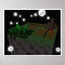 Cubes-variations on a theme-rural/urban print
