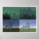 Cubes-variations on a theme-the city print