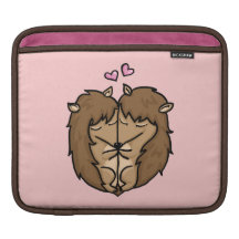 Cuddling Hedgehogs in love Sleeves For MacBook Air
