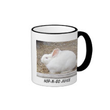 Cuddly White Bunny Mug