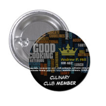 Culinary Club V.I.P. MEMBER Badge ... - Customised Buttons