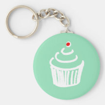 Cup cake love keychain