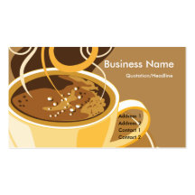 Cup of Latte Business Cards