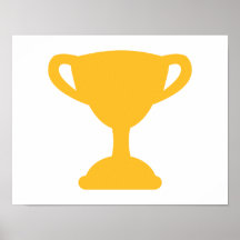 Cup trophy champion print
