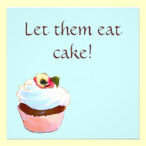 Cupcake and Chair Vintage Style Design Invitations invitations