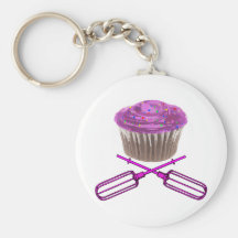 Cupcake and Crossbeaters Keychain