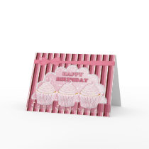 Cupcake Birthday Greeting Card