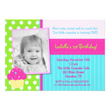 Cupcake Birthday Party Invitations
