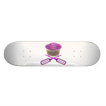 Cupcake & Crossbeaters Skate Deck