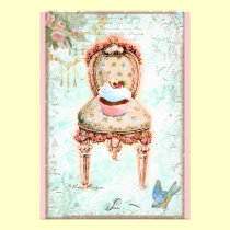 Cupcake French Victorian Invitation invitations
