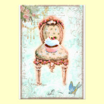 Cupcake French Victorian Invitation invitations