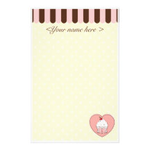 Cupcake Love Customized Stationery