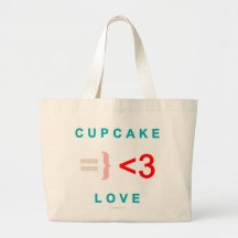 Cupcake Love Emoticon Bag