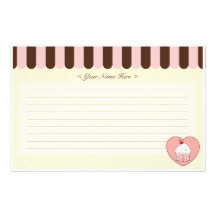 Cupcake Love Personalized Stationery