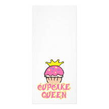 Cupcake Queen Personalized Rack Card